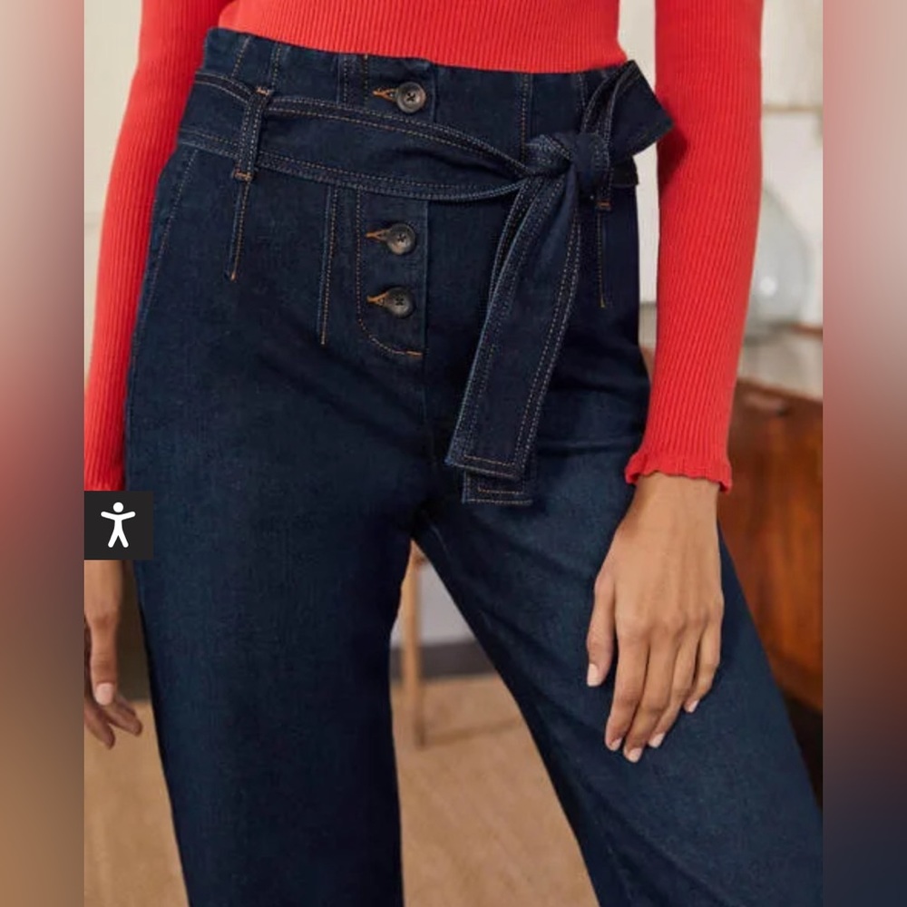 Boden Berkeley Denim Pants in Size 4P - Picture 5 of 10